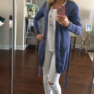 Cardigan with a belt